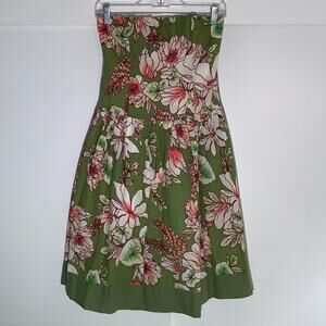 Strapless floral sundress